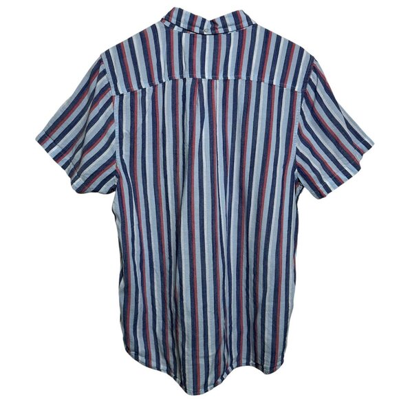 Chubbies Mens Large Classy Poplin Friday Shirt Button Down Striped Resort Cruise - Picture 3 of 9